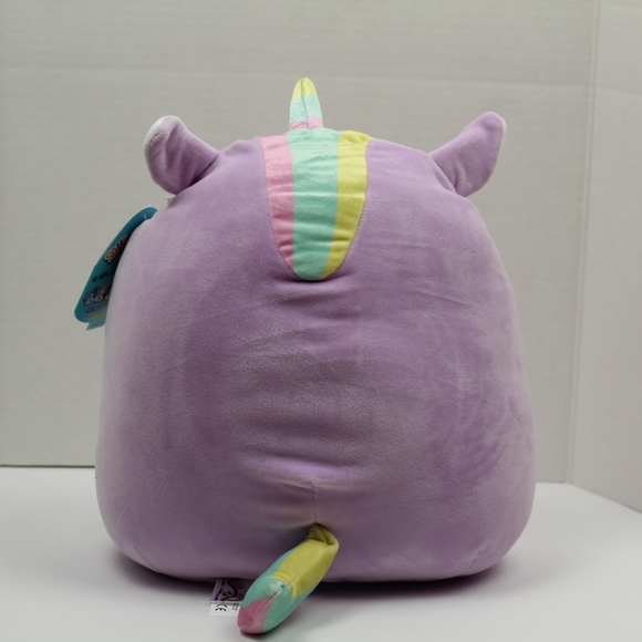 12" Monogrammed 'D' Silvia Unicorn Squishmallows - Picture 6 of 12